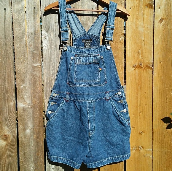 No Boundaries Pants - Vintage No Boundries Junior's Short Overalls